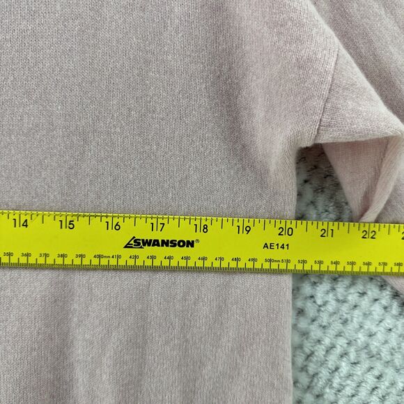Ann Taylor Sweater Womens XS Pink Cashmere Turtle Neck Oversized Contemporary - Picture 9 of 11